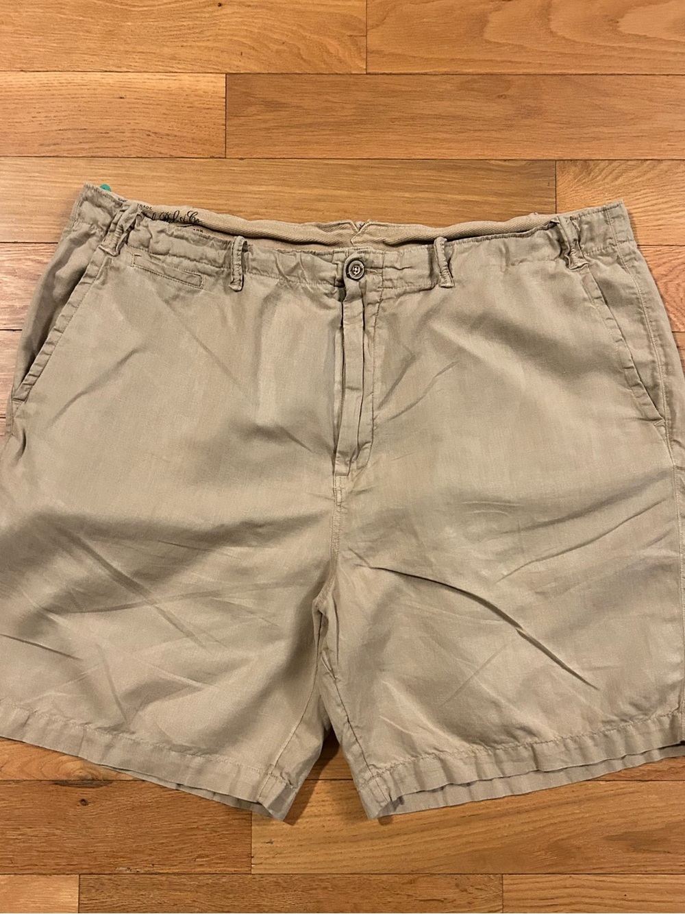 Polo Ralph Lauren Men’s Khaki Shorts Size 42 Classic Fit Flat Front Chino